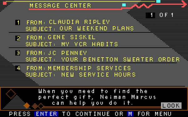 Message Center Example